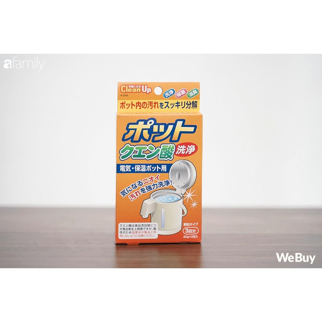 Bột Làm Sạch Phích, Bình, Ấm - Hàng Nội Địa Nhật Bản, Chất Tẩy Rửa Vệ Sinh Cặn Bẩn Chai, Lọ