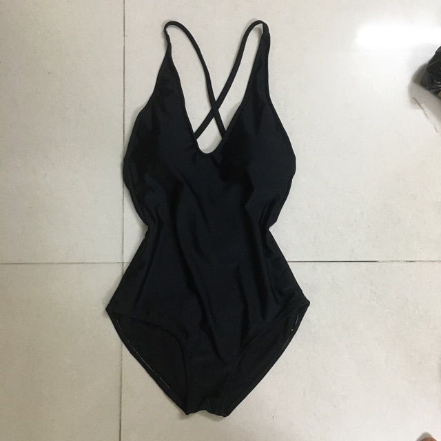 [HÀNG CAO CẤP + HÌNH THẬT] Set bikini, bodysuit màu đen Hiền Hồ (có sẵn mút ngực)