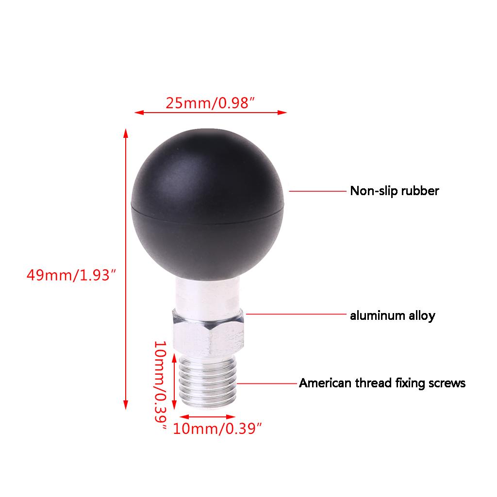 Cơ sở bóng 1 inch m10 x 1.25 nam gắn máy xe máy điện thoại xe máy cho ram mount gương ghế đầu bóng M10 vít