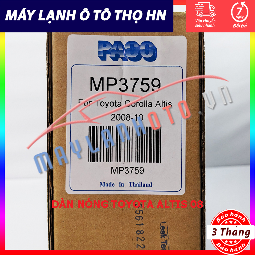 Dàn  nóng Toyota Altis 2008 Hàng xịn Thái Lan