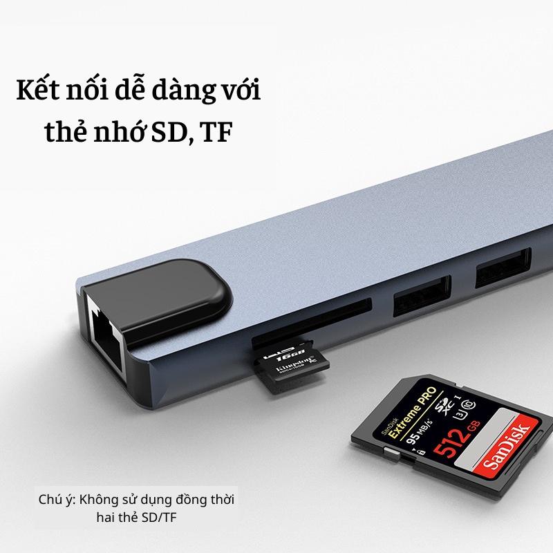 Bộ HUB Type-C, Cổng Chuyển Sang HDMI,USB 3.0,PD Cho Điện Thoại, Laptop,Bộ HUB chuyển đổi