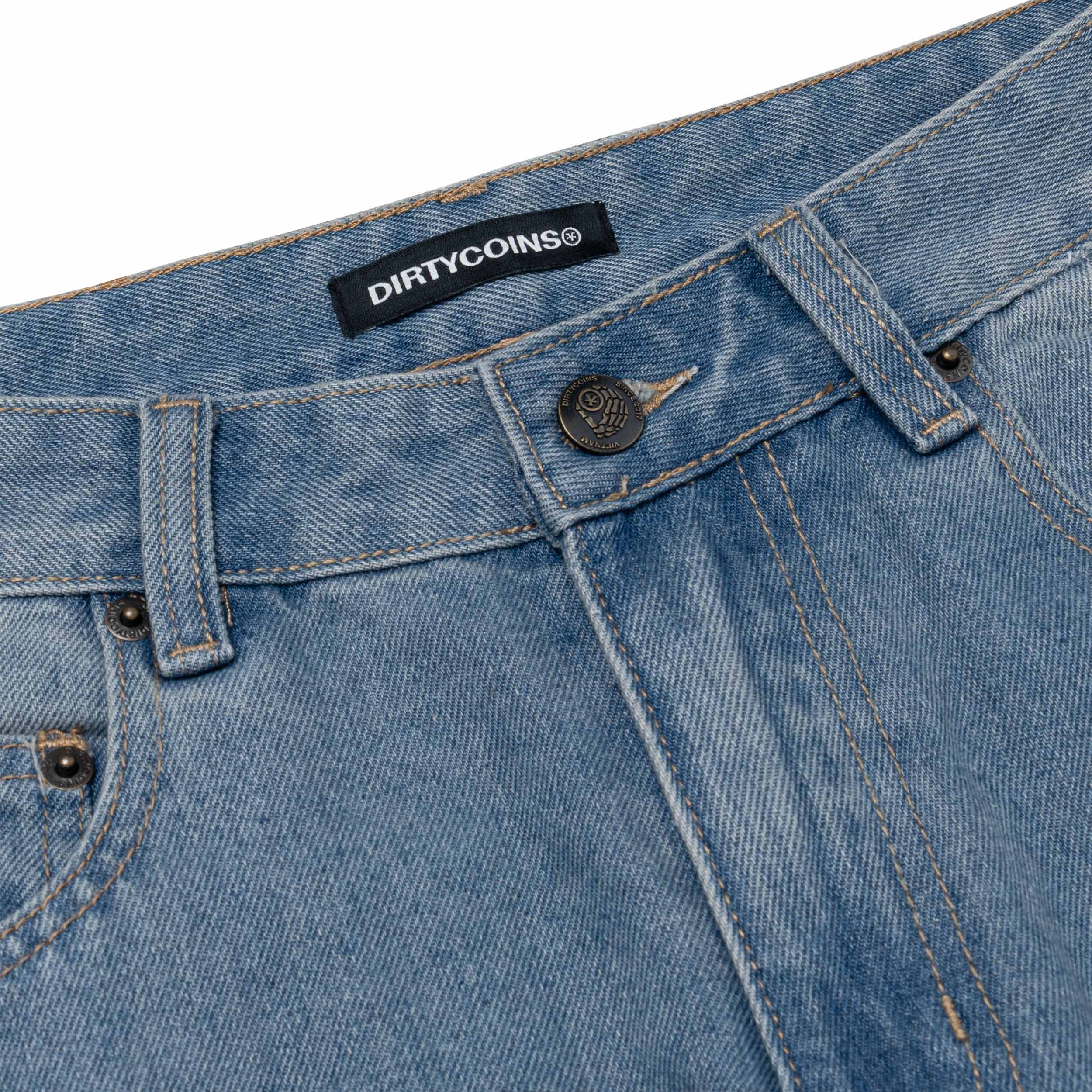 Quần DirtyCoins &quot;Y&quot; Embroidery Relaxed Denim Pants