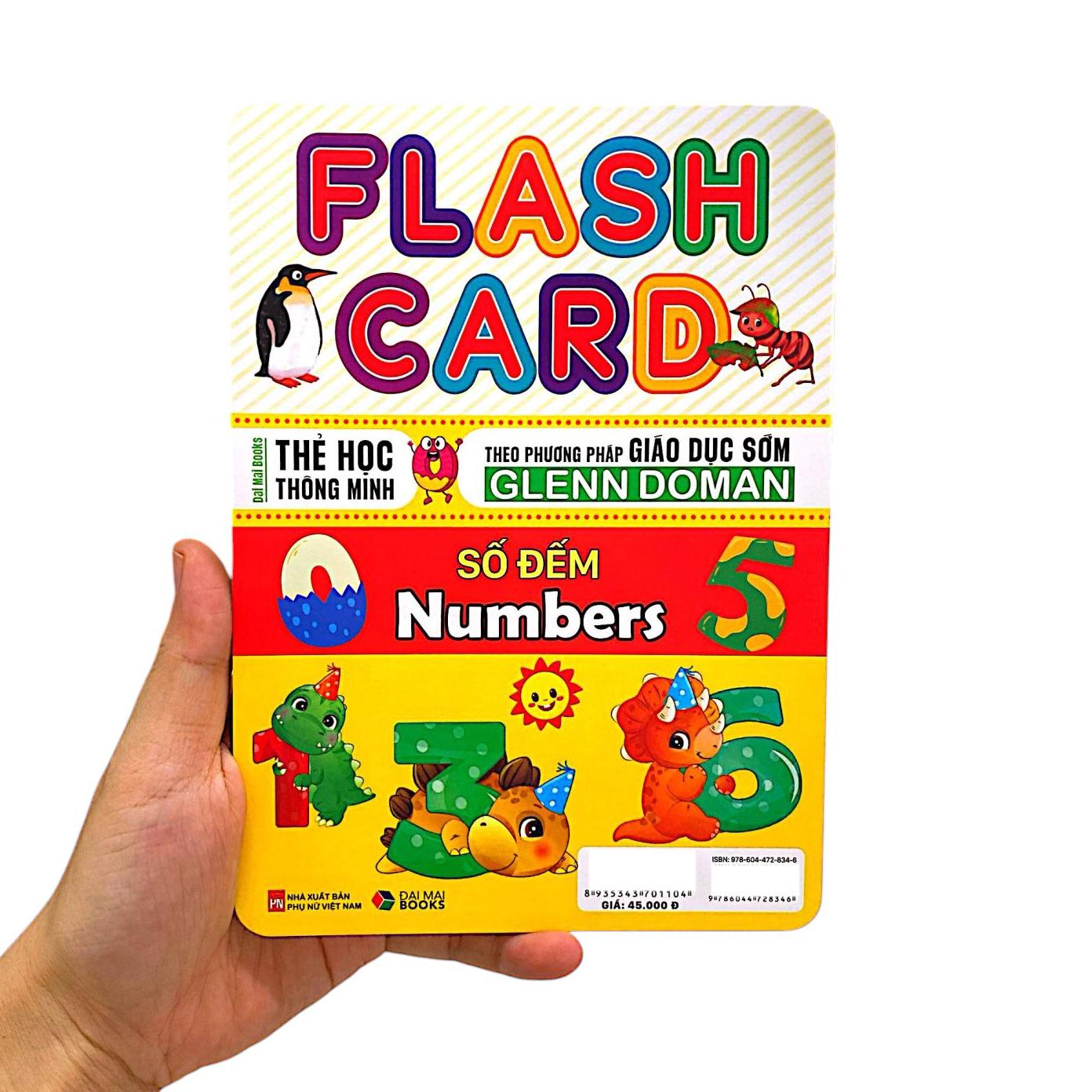 Sách - Flash Card - Thẻ Học Thông Minh Theo Phương Pháp Giáo Dục Sớm Glenn Doman - Số Đếm - Numbers