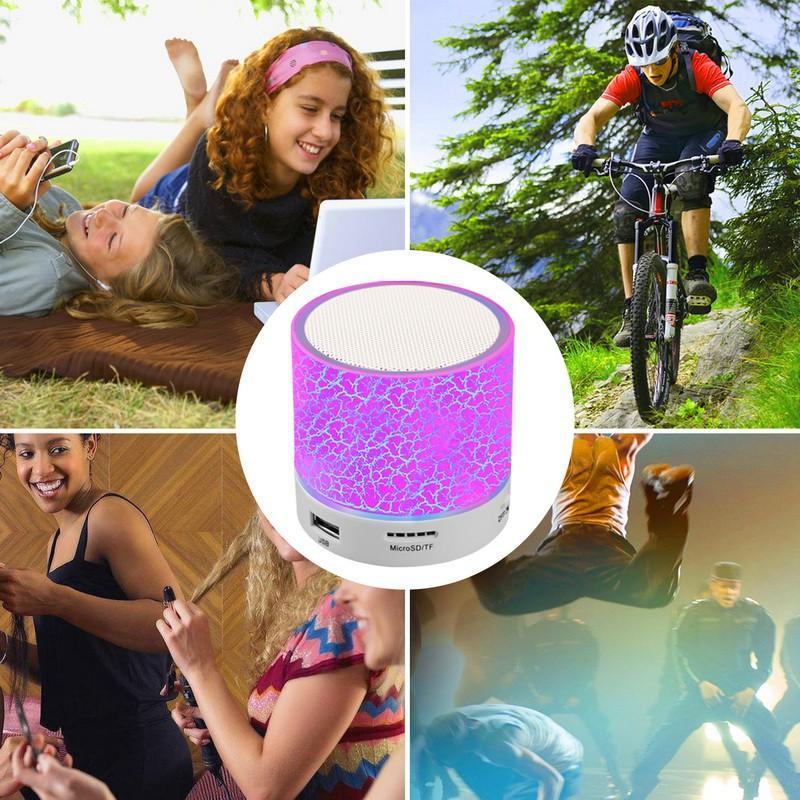 HOCO Loa bluetooth Không Dây Có Đèn LED Và Mic Cho Điện Thoại