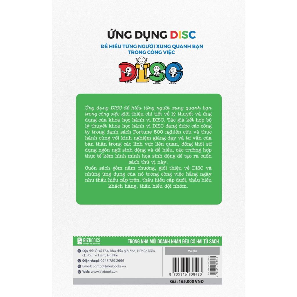 Sách - Ứng Dụng DISC Để Hiểu Từng Người Xung Quanh Bạn Trong Công Việc