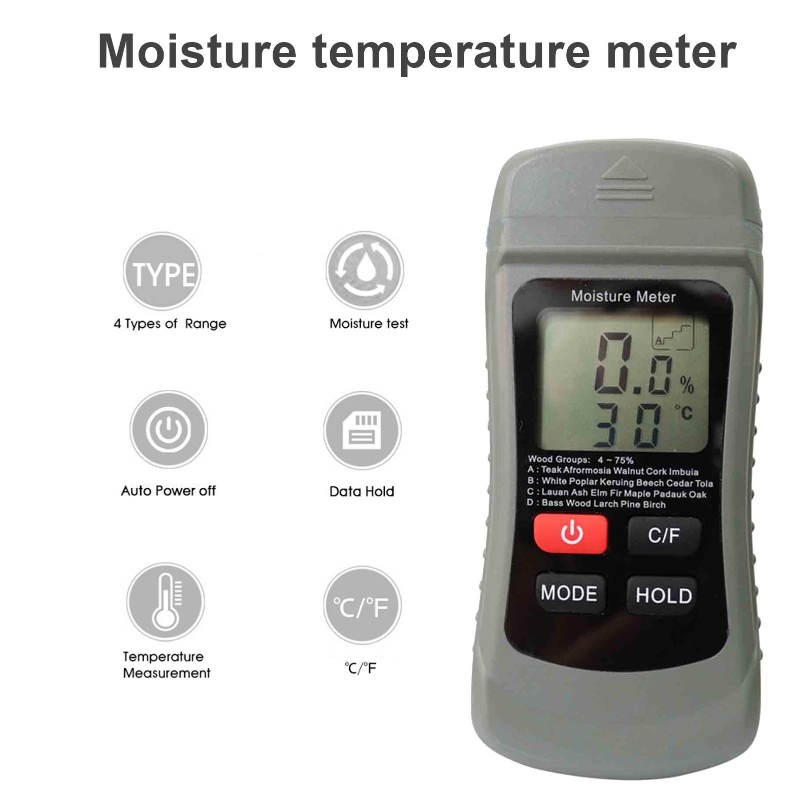Máy đo độ ẩm gỗ màn hình kỹ thuật số cầm tay