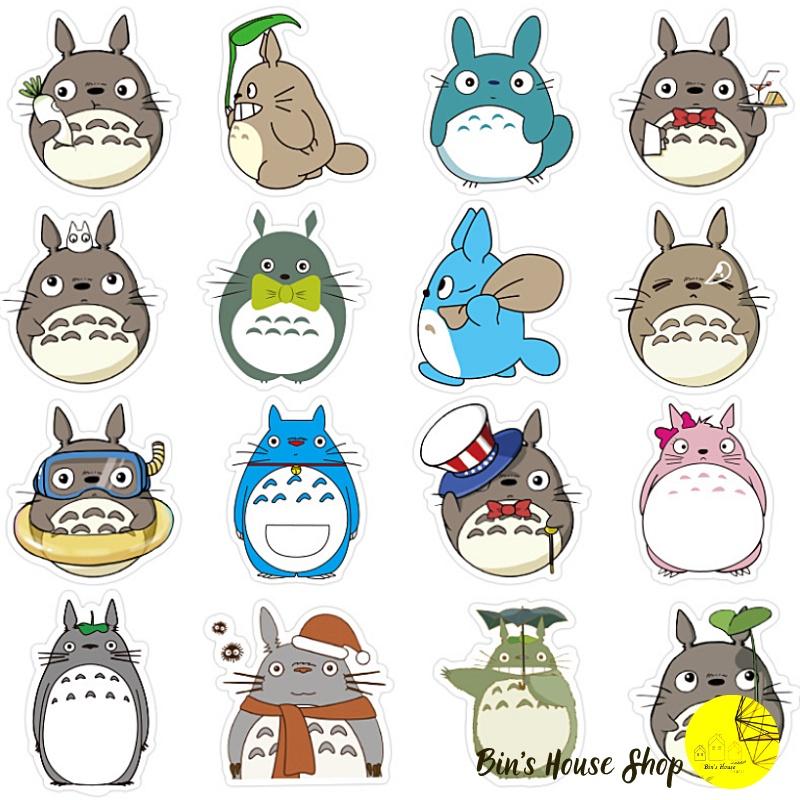 Bộ Sticker - Miến Dán Siêu Kute -Họa Tiết Hàng Xóm Tôi Là TOTORO-totoro