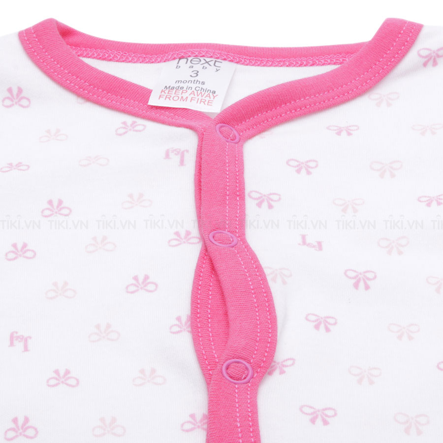 Set 3 Body Tay Dài Liền Vớ Bé Gái - Màu Ngẫu Nhiên