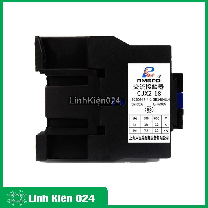 Khởi động từ contactor CJX2 380v thường đóng NC vỏ chống cháy, công suất lớn