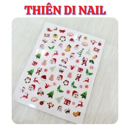 Mẫu dán móng tay dành cho mùa NoeL - sticker Noel