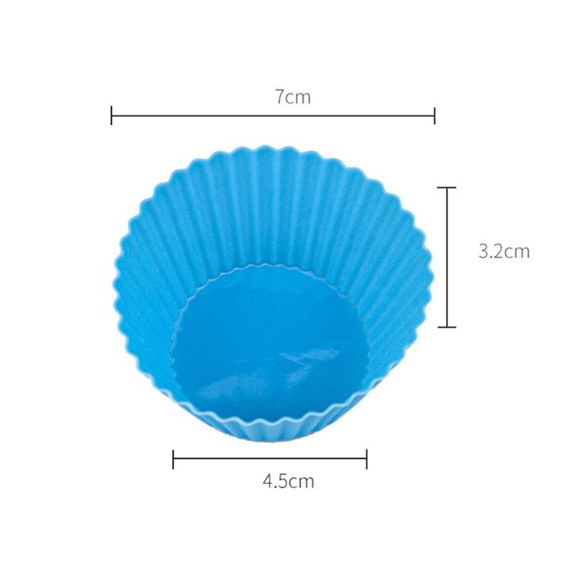 Khuôn cupcake silicon 7cm Dụng Cụ Làm Bánh Khuôn Làm Bánh Bông Lan, Muffin, Thạch, Rau Câu Tiện Lợi