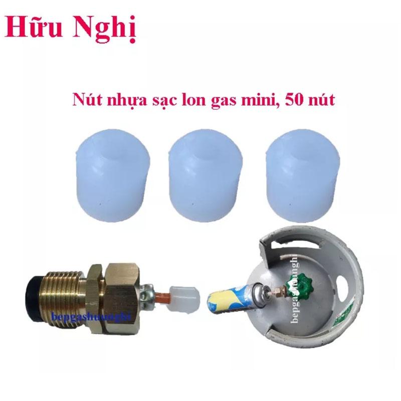 Nút nhựa sạc gas mini, 50 nút