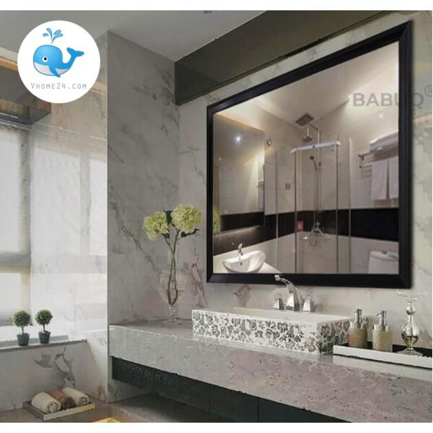 GƯƠNG SOI KHUNG GỖ ĐEN TRƠN ĐƠN GIẢN BL029