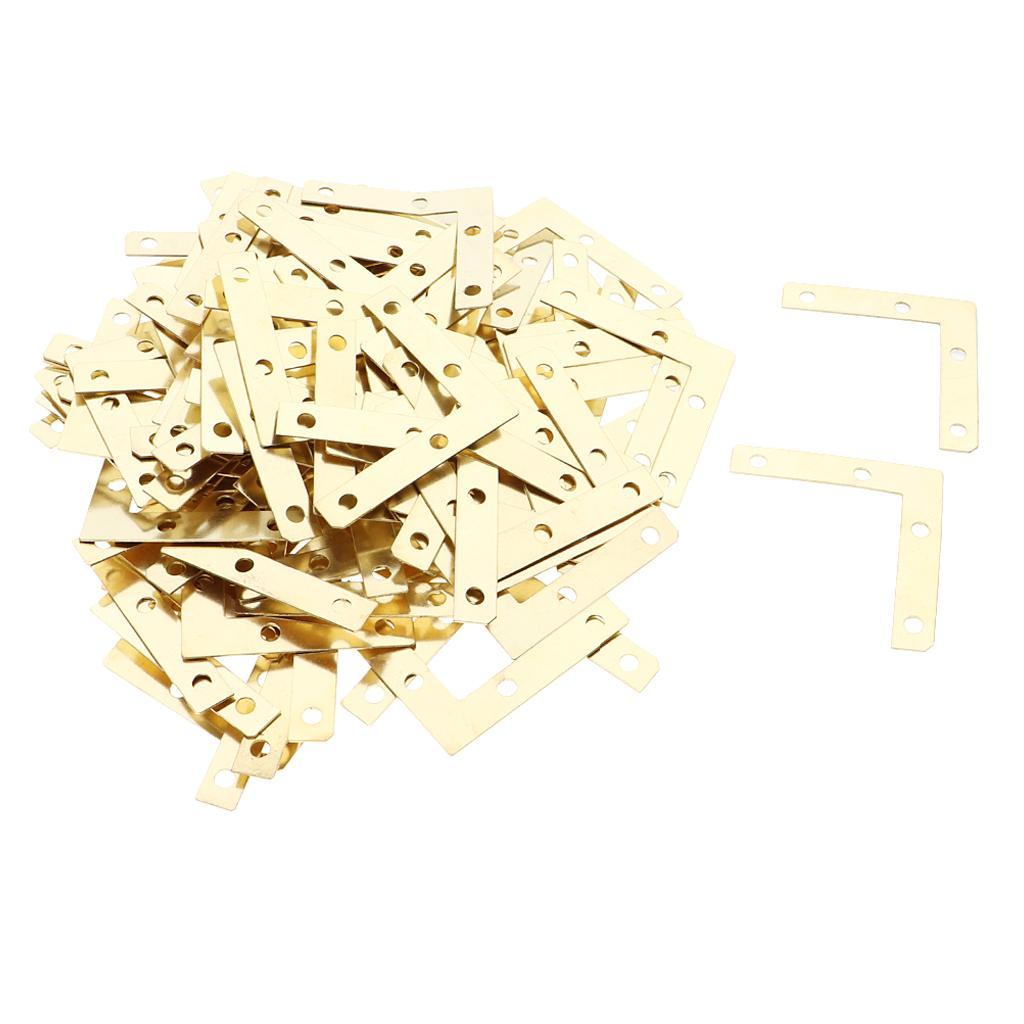 100Pc Corner Repair Mending Plate Picture Frame Bracket