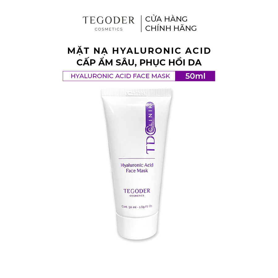 Mặt nạ Hyaluronic Acid cấp ẩm sâu, phục hồi da Tegoder Hyaluronic Acid face mask 50 ml mã 1081
