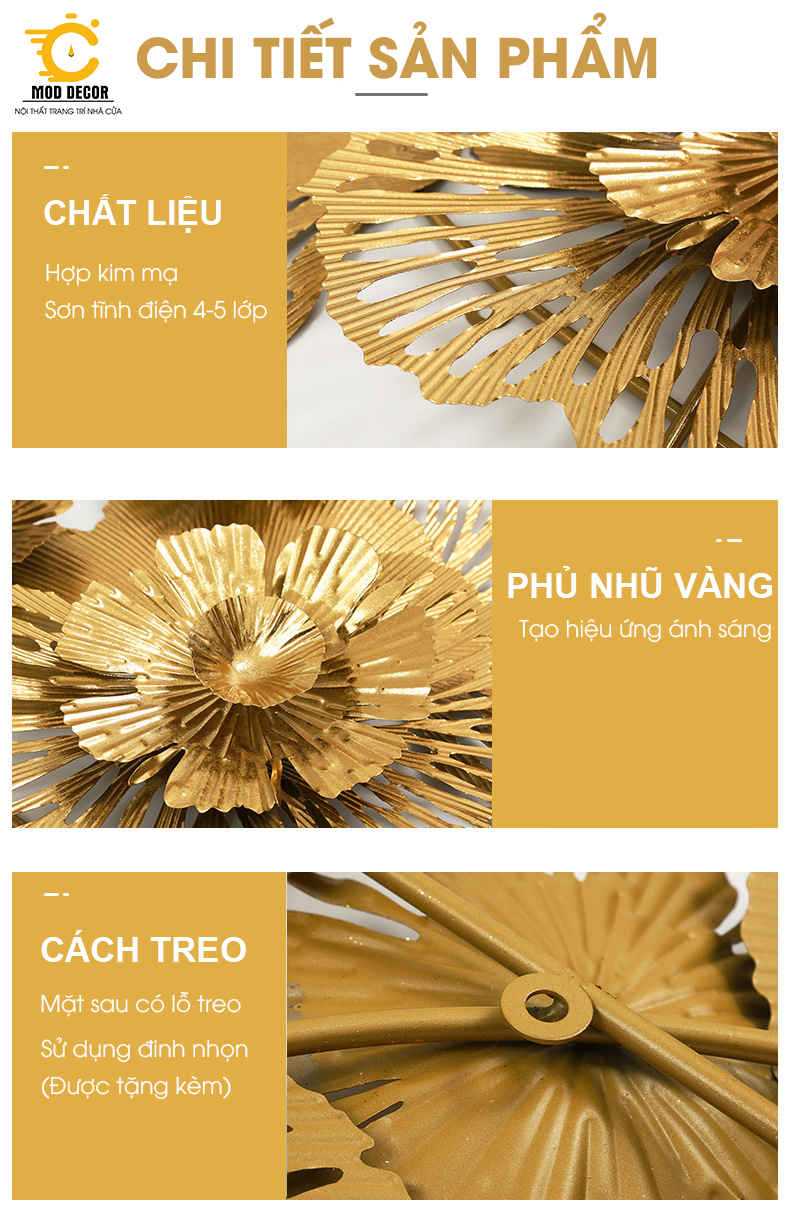 Tranh sắt treo tường trang trí MOD Decor, phong cách Bắc Âu nghệ thuật Lianzhang JJT mã 951