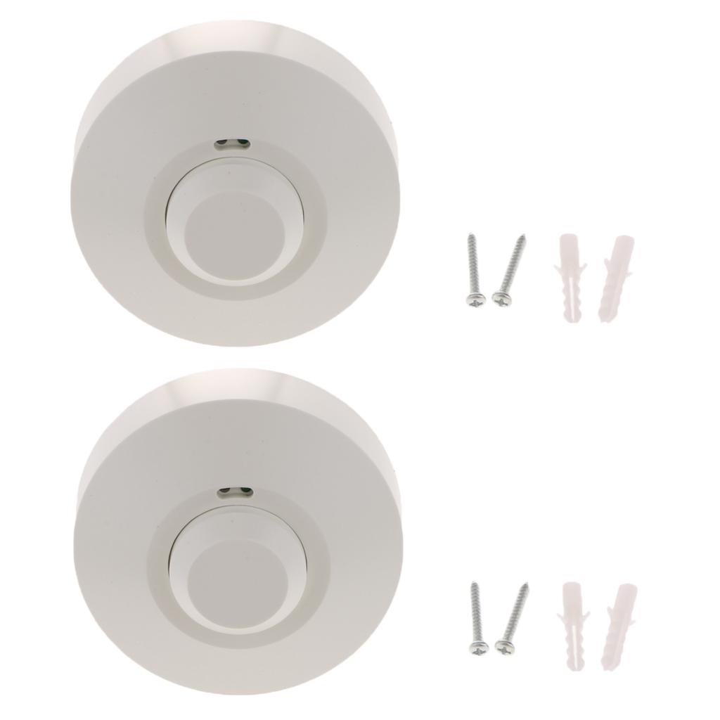 2 Cảm Biến Radar Vi Sóng Ánh Sáng Chuyển Đổi Cơ Thể Chuyển Động Switch-DC12-24V