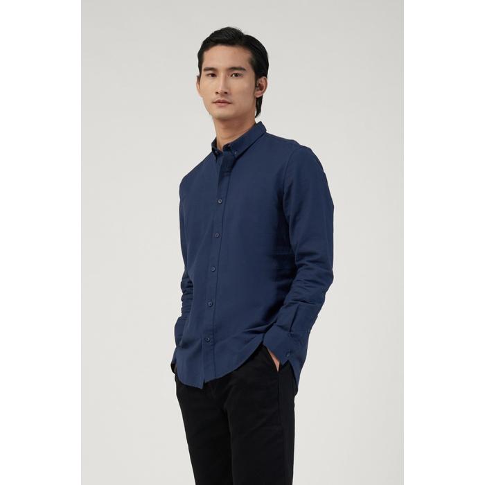 ÁO SƠ MI NAM TAY DÀI OXFORD TRƠN FORM FITTED - 10F22SHL002C | LASTORE MENSWEAR