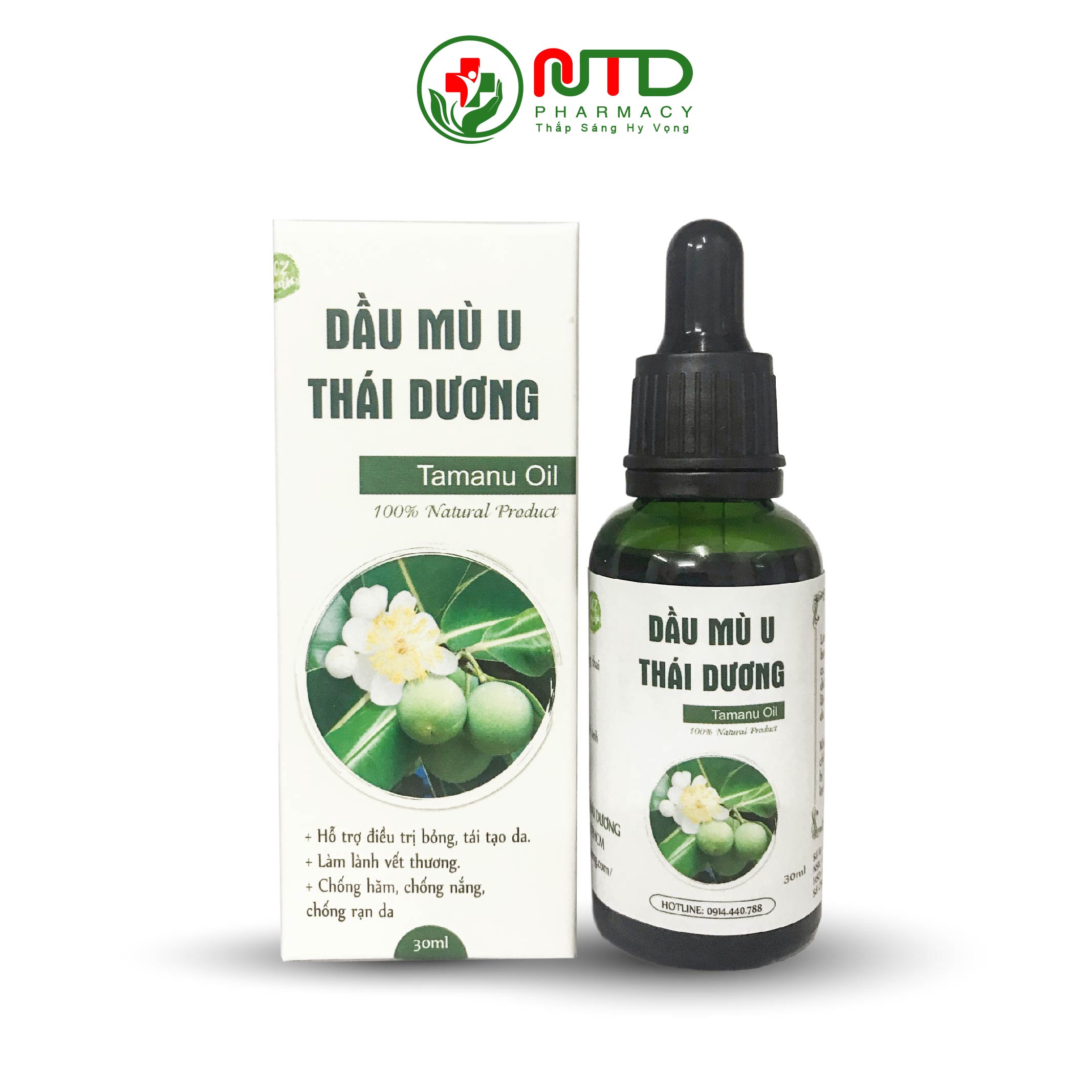 Dầu mù u Thái Dương 30ML - Chăm sóc làn da bé, giảm bỏng, giảm ngứa, giảm hăm tã,...