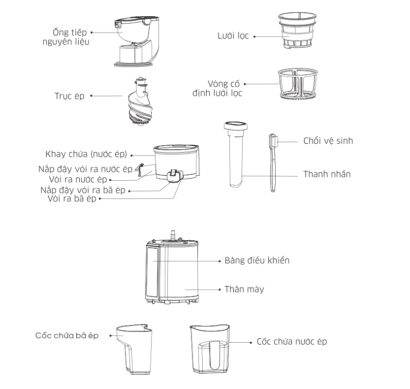 Máy ép chậm Kangaroo KG200SJD1 - Hàng Chính Hãng