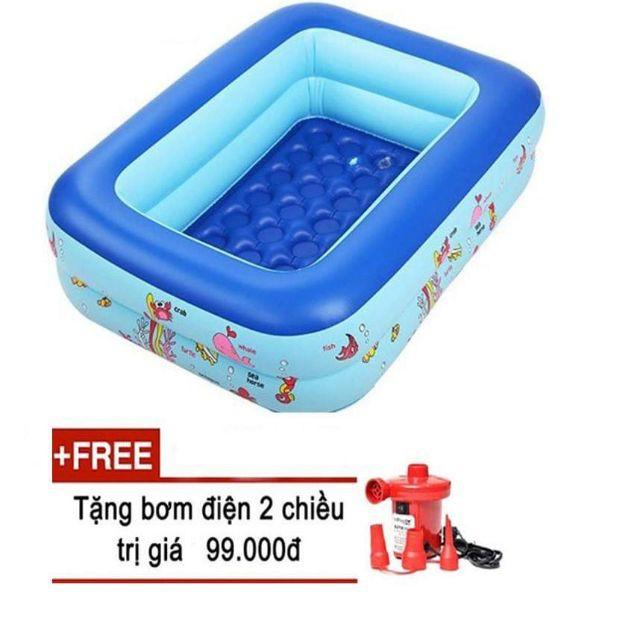 Bể bơi cho bé ( 1M2- 1M5-1M8-2M1-2M5...3M) đáy CHỐNG TRƯỢT . KD1