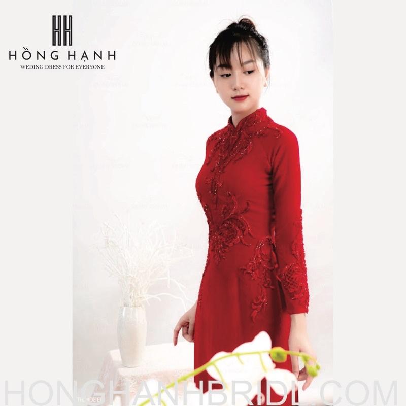 Áo Dài Dâu/ Cực Phẩm Cao Cấp Chất Liệu Satain, Lụa Mỹ, gấm../ Áo Dài Hồng Hạnh