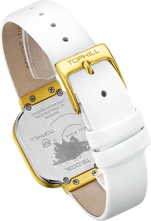 Đồng hồ nữ dây da chính hãng Thụy Sĩ TOPHILL TS003L.PW2292
