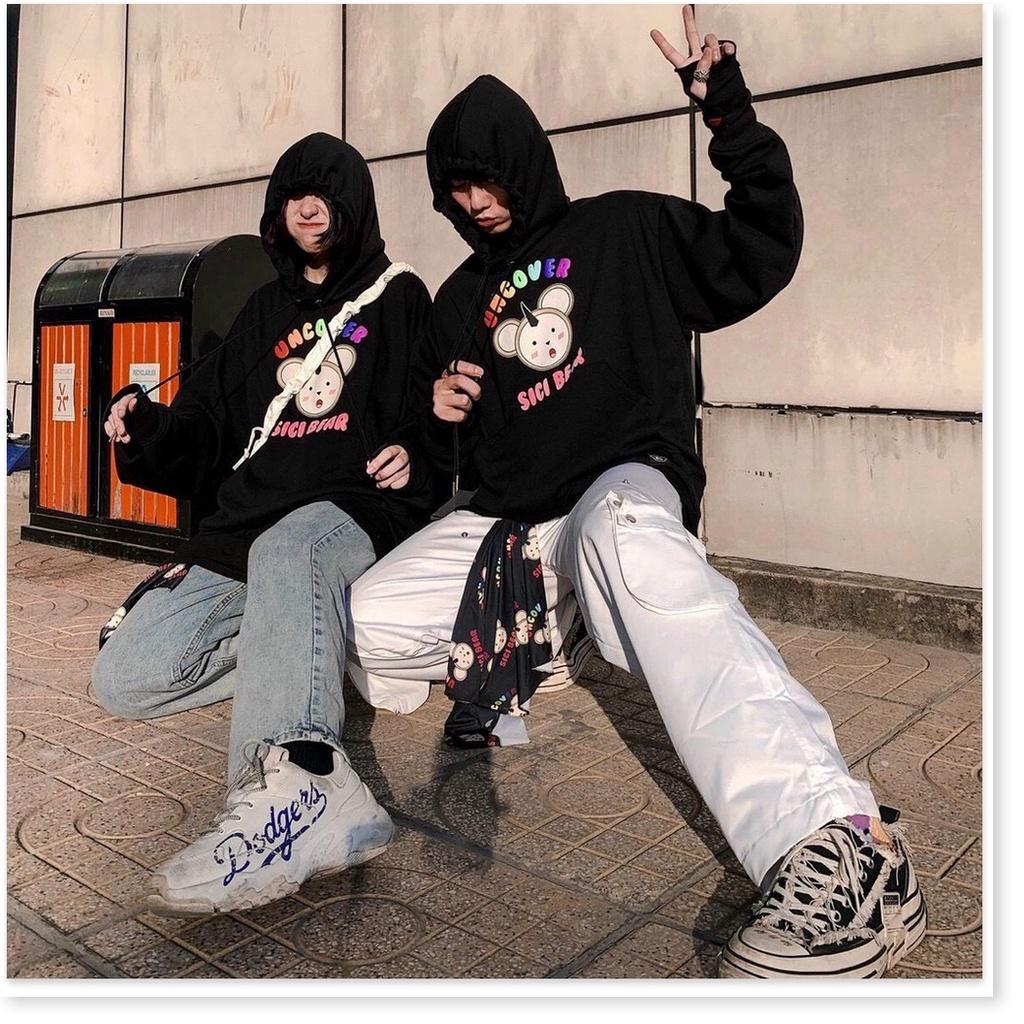 Áo khoác hoodies nam nữ unisex in mặt gấu chữ nhiều màu siêu đáng yêu form rộng to y hình chất nỉ dàu mịn XỊN XÒ ,phong cách HOT HÈ 2021 THỜI TRANG,ÁO HOODIE NAM NỮ-JINS STORE