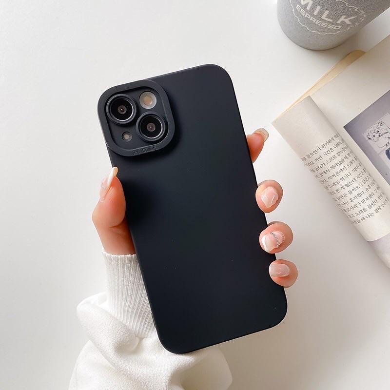 Ốp lưng dành cho iPhone 13 Pro Max, 13/13 Pro dẻo trơn có màn bảo vệ camera