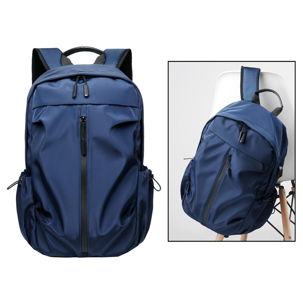 Backpack for Men, Outdoor Travel Laptop Backpack with USB Charging Port, Durable Water Resistant Computer Laptop Business Bag Fits 15.6 Inch Computer
