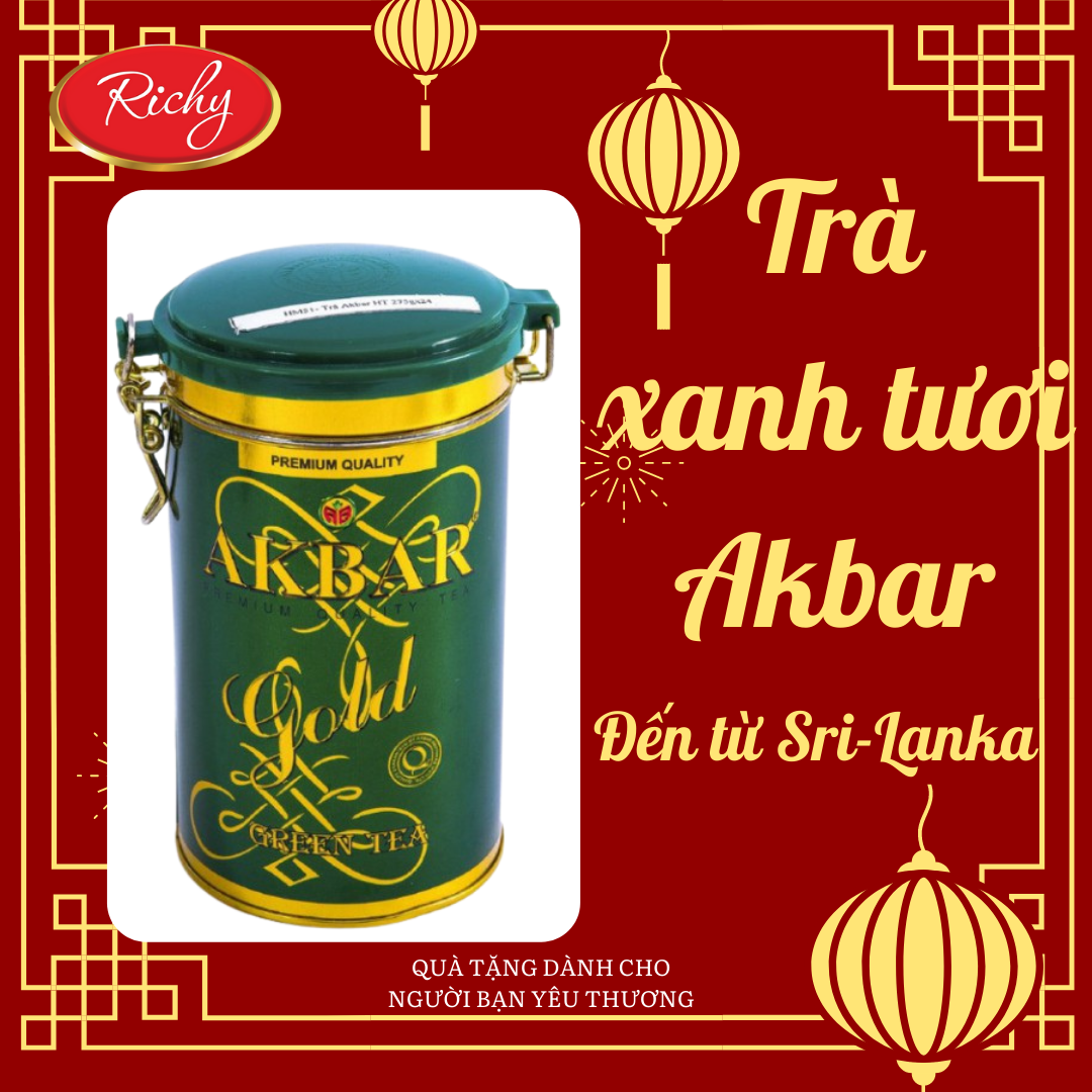 Trà Akbar Gold xanh HT 275g