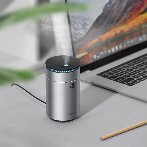 Baseus -BaseusMall VN Máy phun sương tạo ẩm, xông tinh dầu mini dùng cho xe hơi Baseus Time Aromatherapy Humidifier (Hàng chính hãng)