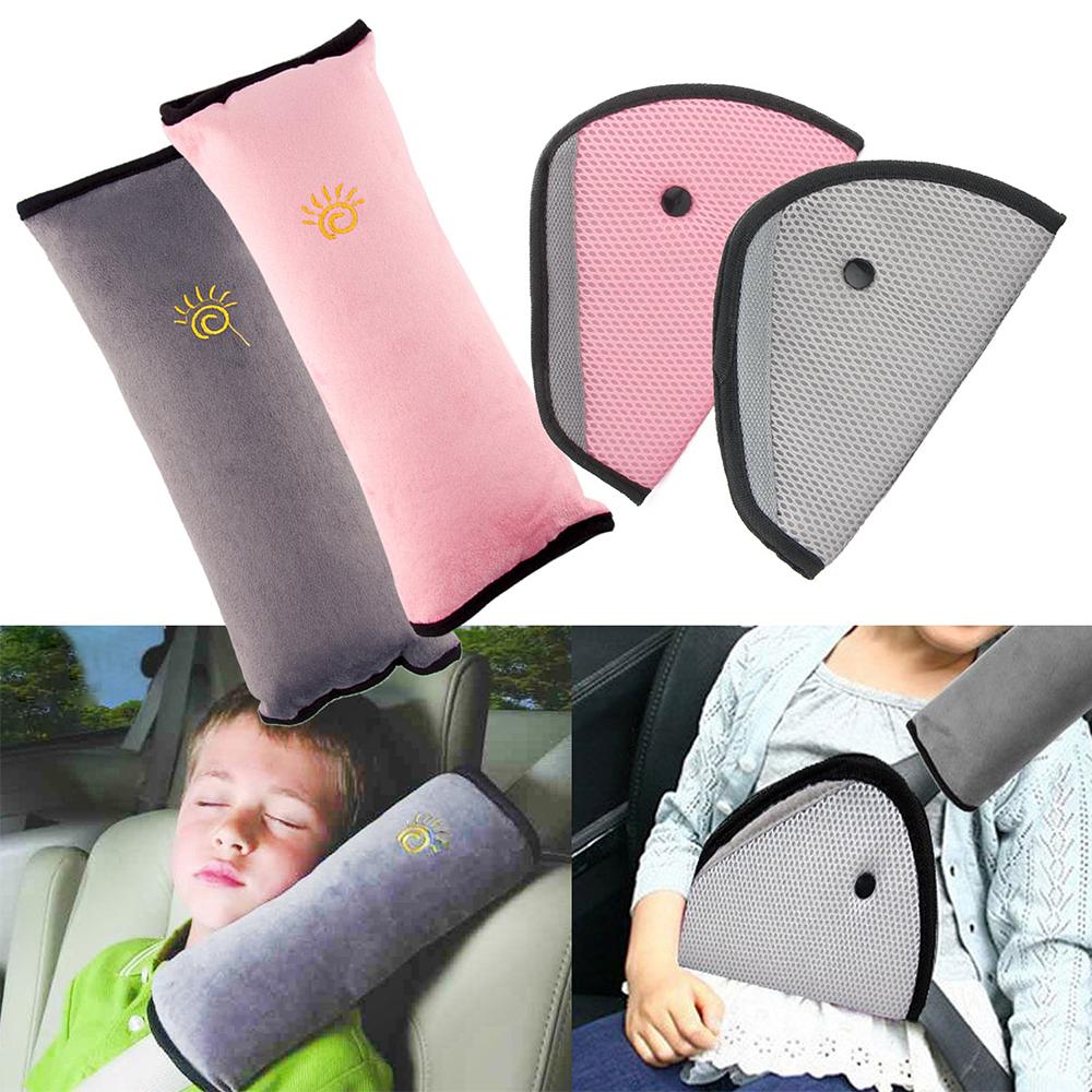 4 An Toàn Trẻ Em Vai Gối Xe Dây Đai Bảo Vệ Đệm Bao Cổ Bảo Vệ Trang Trí Xe Hơi Dành Cho Trẻ Em Kids