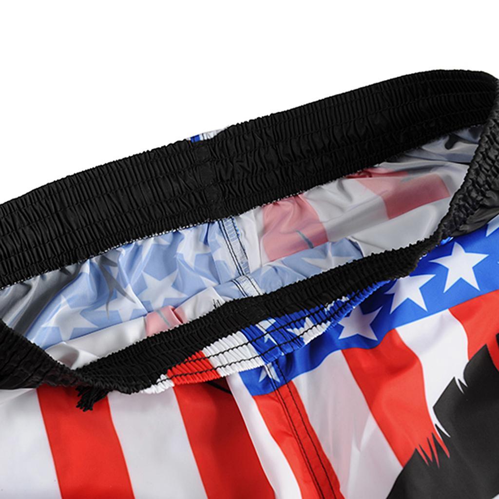 Men's American Flag Classic Fit Perfect Loose Shorts Quickly Dry Swim Trunks