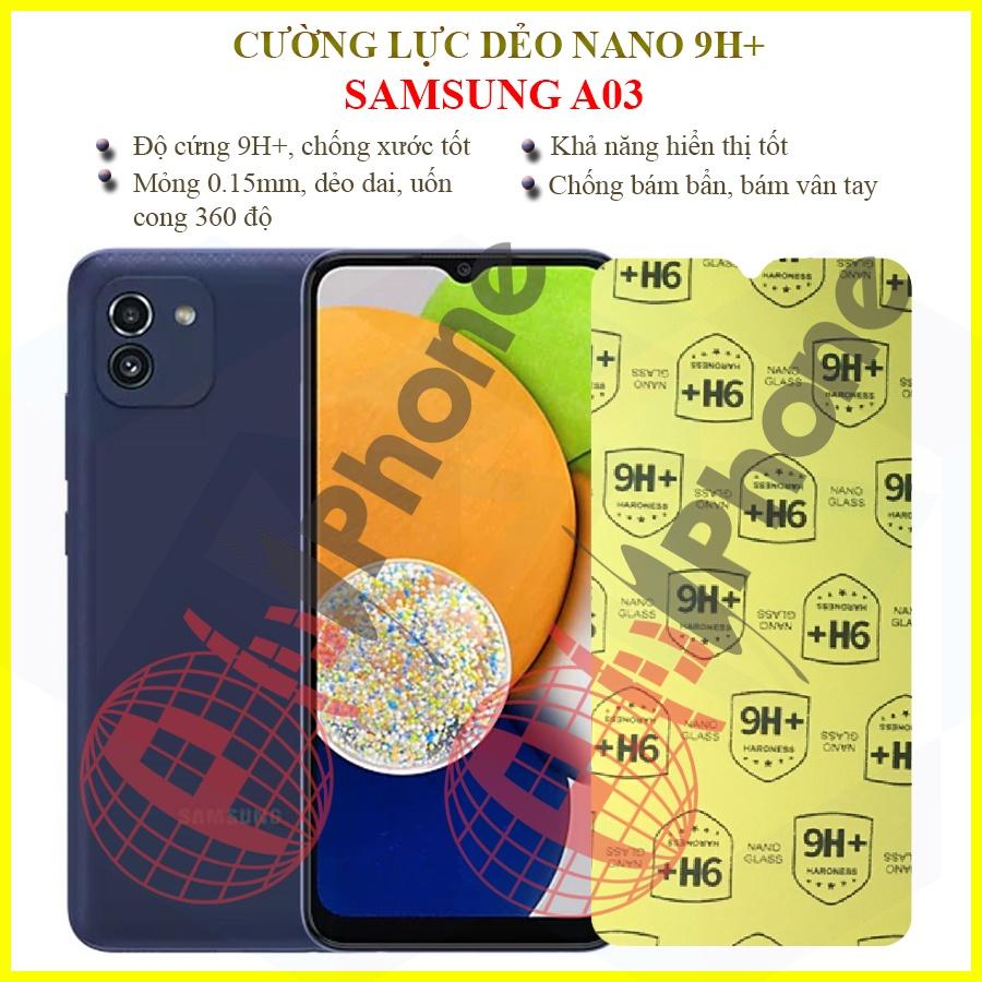Dán cường lực dẻo nano dành cho Samsung A03