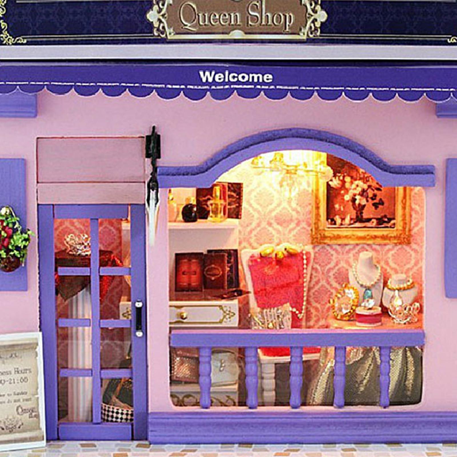 DIY Dollhouse Miniature Kit with Furniture Light Model Lover Gift cake love