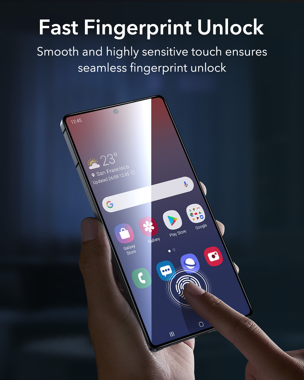 Bộ 2 Kính Cường Lực Kèm Khung Dán Cho Samsung Galaxy S25 Ultra ESR Armorite Screen Protector (UltraFit)_ Hàng Chính Hãng