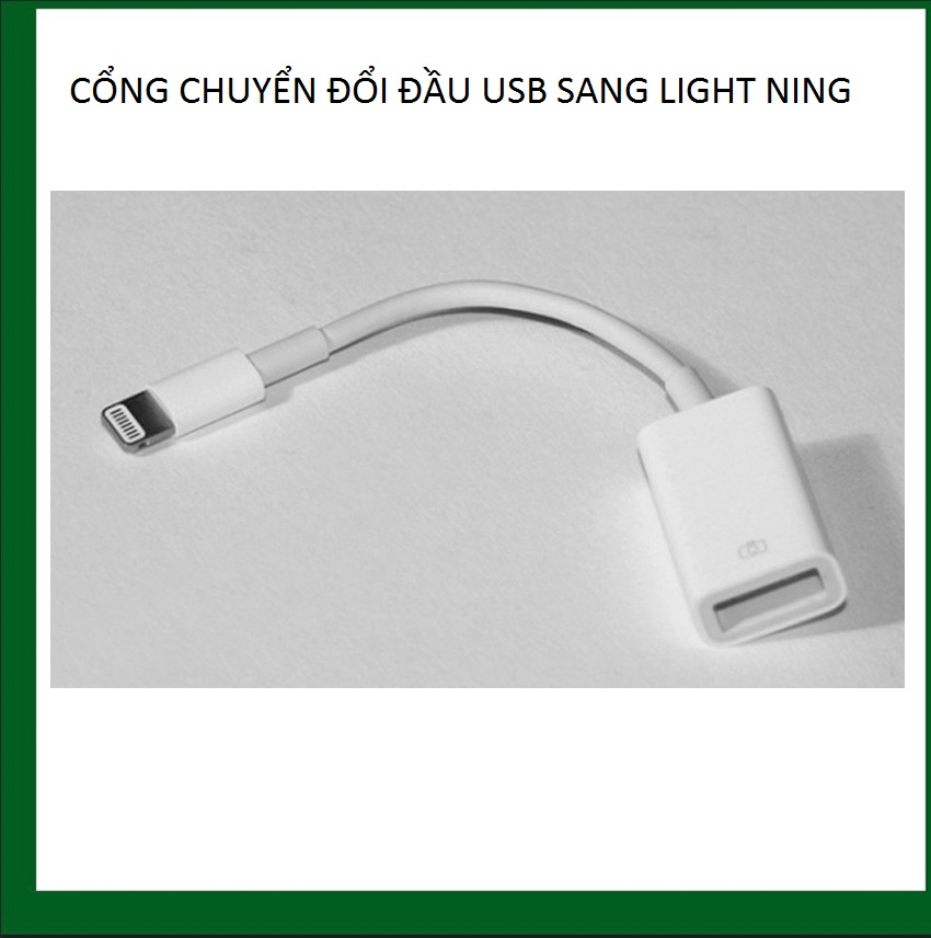 CỔNG CHUYỂN ĐỔI ĐẦU USB SANG CỔNG ĐIỆN THOẠI QUẢ TÁO KHUYẾT