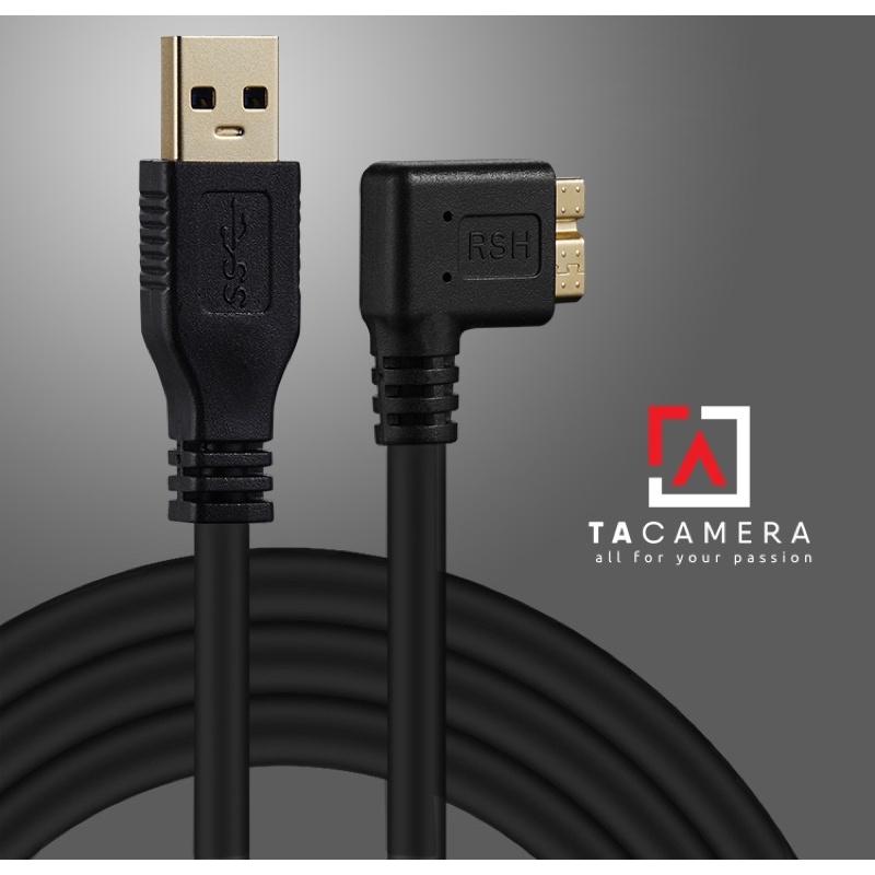 Dây Cáp USB 3.0 To Micro-B - Chụp Ảnh Flatlay Bằng Liveview - Dài 10m - Right Angle