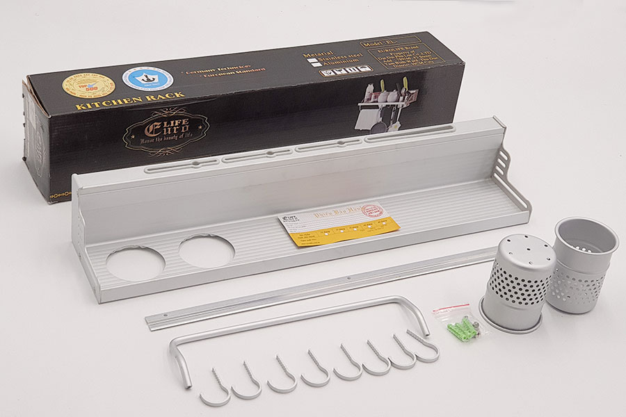 Kệ bếp đa năng Eurolife EL-K2 ( Trắng bạc)