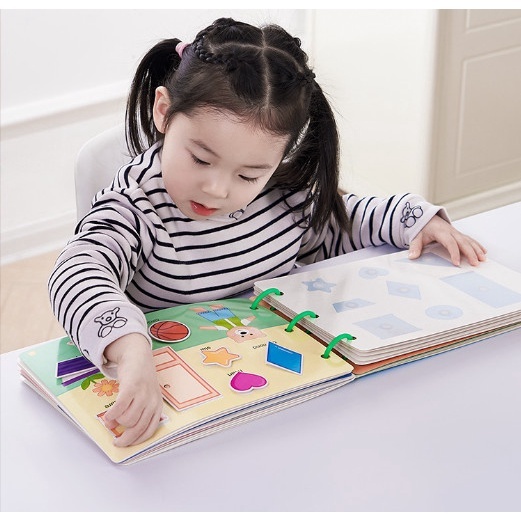 Đồ Chơi Giáo Dục Học Liệu Bóc Dán Montessori 17 Chủ Đề Giáo Dục Sớm Thông Minh Cho Bé 2-6 Tuổi