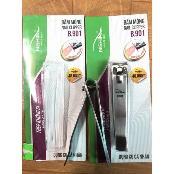 Kềm bấm móng lưỡi bằng Nghĩa loại lớn hàng chính hãng nail clipper mã B901 dùng cắt móng tay móng chân