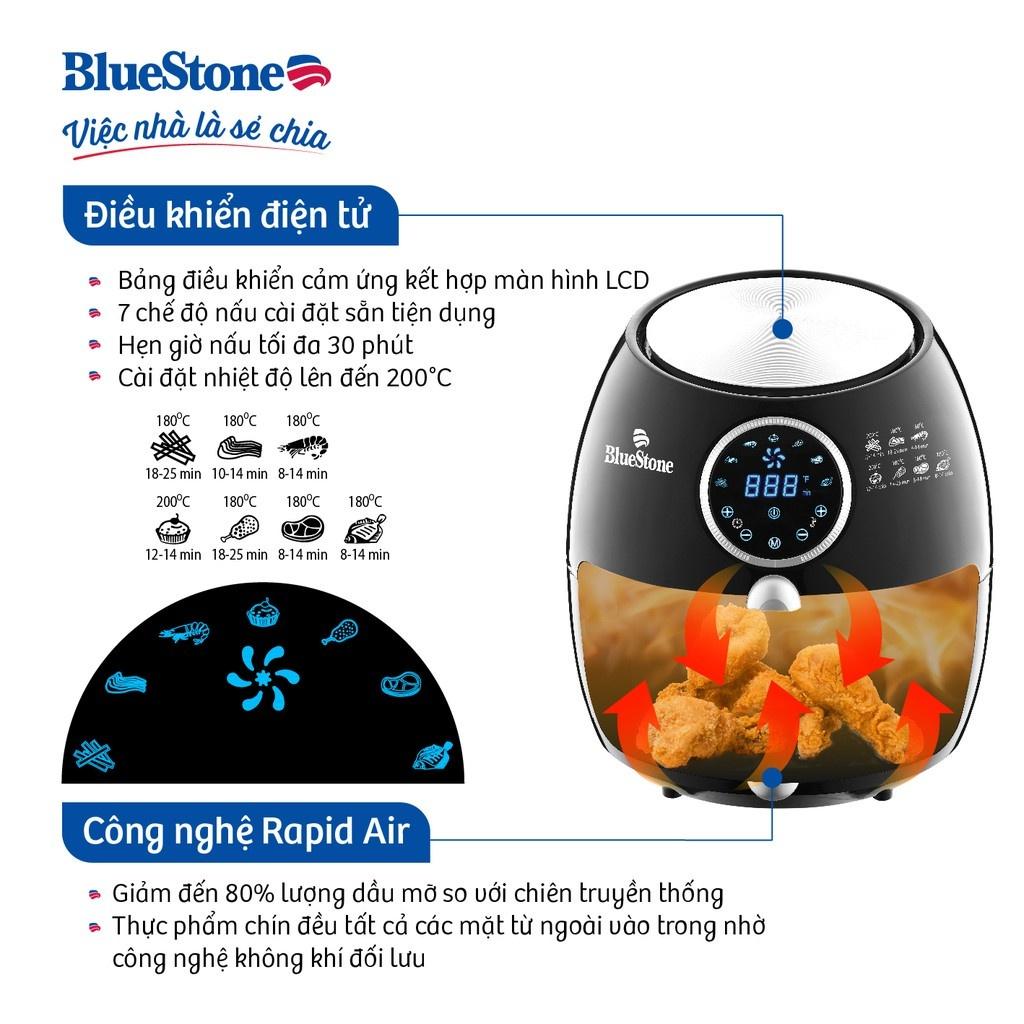 Nồi Chiên Không Dầu Bluestone AFB-5876, 1800w-5.5Lit, Hàng Chính Hãng