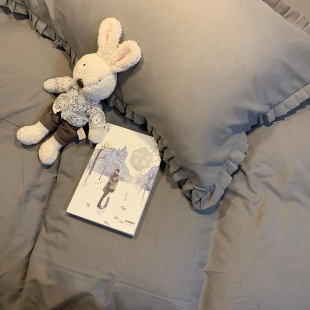 Bộ Chăn Ga Gối 4 Món COTTON TC Bèo Cao Cấp