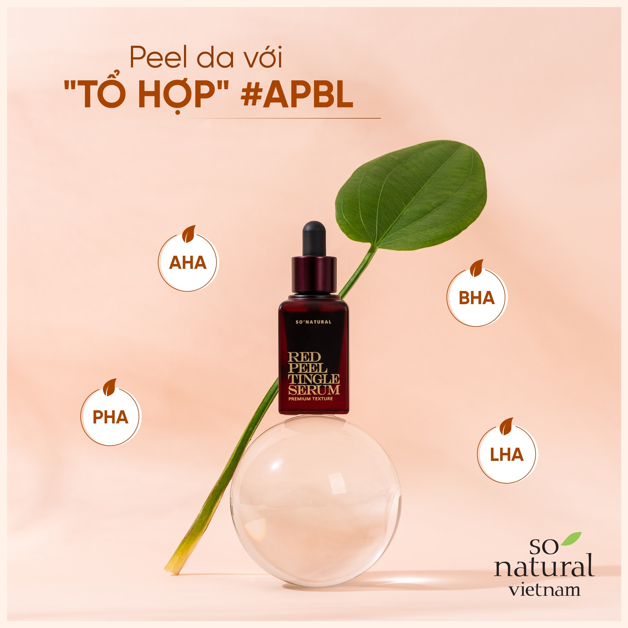 Red Peel Tingle Serum Premium 20ML Tinh Chất Tái Tạo Da Sinh Học  So Natural Chính Hãng Hàn Quốc [Mẫu Mới 2021]