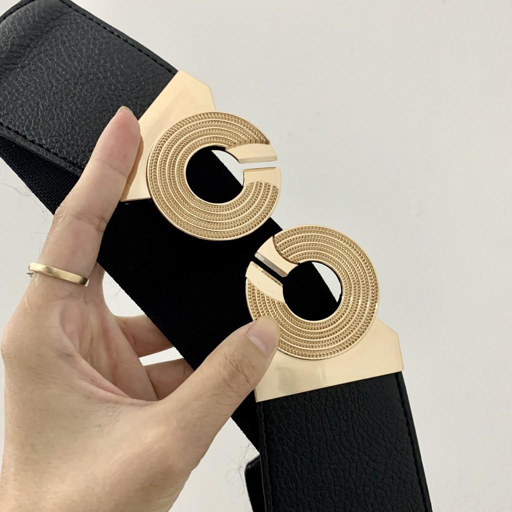 Dây đai váy thắt lưng nữ 2 vòng xoắn 6cm H43