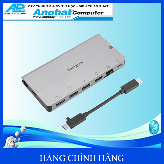 Cổng Chuyển TARGUS 8 In 1 USB-C Docking Station Với Cáp USB-C Có Thể Tháo Rời – DOCK414 - Hàng Chính Hãng