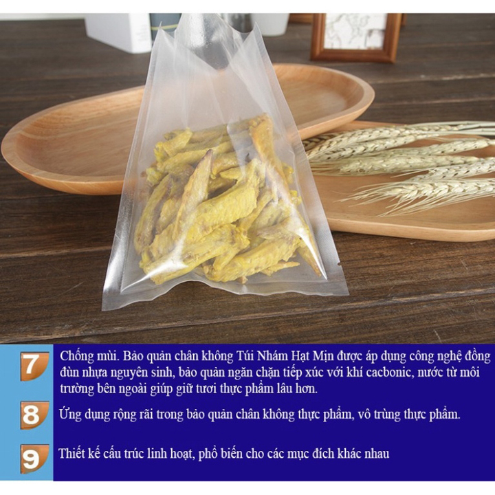 Bộ 50 Túi hút chân không thực phẩm một mặt nhám - T0150