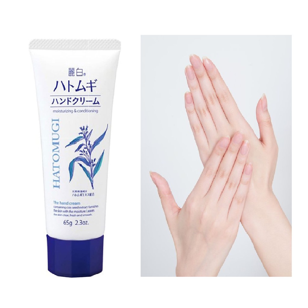 Kem Dưỡng Da Tay Ý Dĩ  Hatomugi Hand Cream Chống Khô , Nứt Nẻ - 25905 (65g )