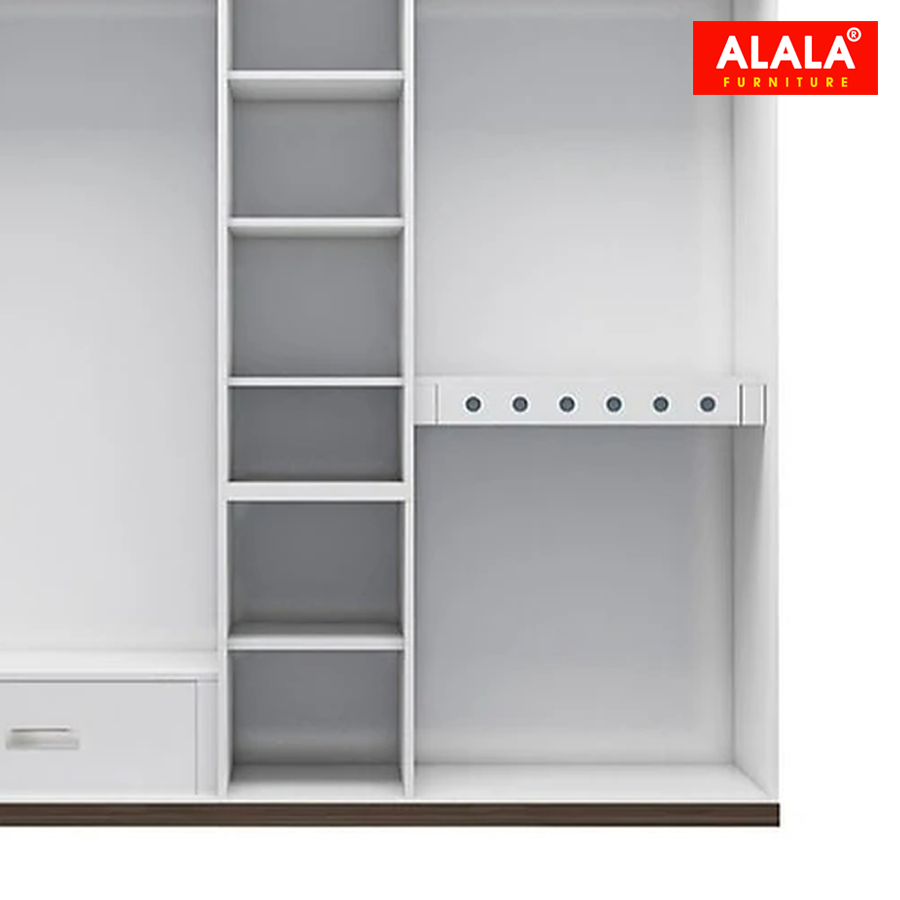 Tủ quần áo ALALA267 (2mx2m) gỗ HMR chống nước - www.ALALA.vn - 0939.622220